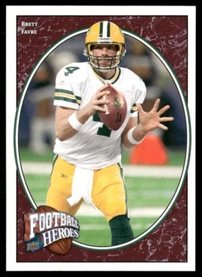 2008 Upper Deck Heroes Brett Favre Green Bay Packers #6 *A* - Image 1 of 2