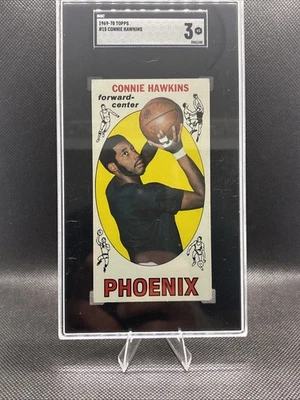 1969 Topps Basketball #15 Connie Hawkins Phoenix  Suns (HOF) SGC 3 - Image 1 of 3