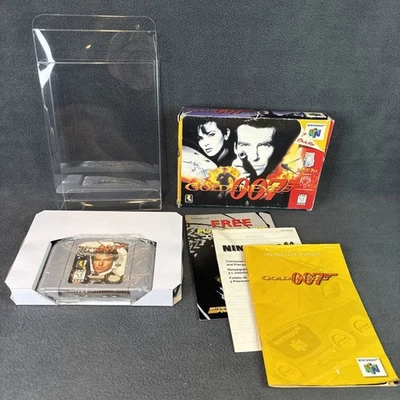 Nintendo 64 - GoldenEye 007 - Complete/CIB+ w/ Inserts & Protector - Tested/READ - Image 1 of 4