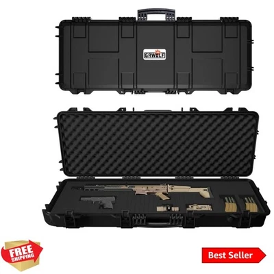 Estuche para rifle, Mil-Spec, 3 capas Pick and Pluck Cube espuma 43 ~ 54,3 pulgadas, 4 ~ 6 pestillos, Foto 1 de 4