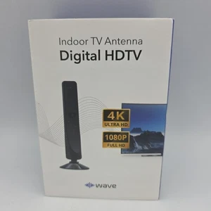 Wave Max Antenna TV da Interno 4K Ultra HD Amplificatore di Segnale Digitale HDTV - Foto 1 di 4