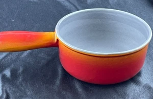 Descoware Red Orange Flame Saucepan Pot - Picture 1 of 8