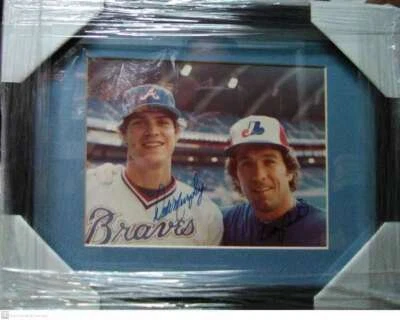 FRAMED GARY CARTER & DALE MURPHY SIGNED 8X10 PHOTO EXPOS BRAVES 11X14 RARE! - Image 1 of 3