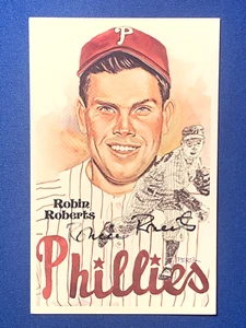 Robin Roberts HOF Autographed Perez Steele Original Postcard Phillies - Picture 1 of 2