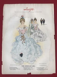  Judge Magazine Pages (17) Featuring Penrhyn Stanlaws The American girl - Picture 1 of 2
