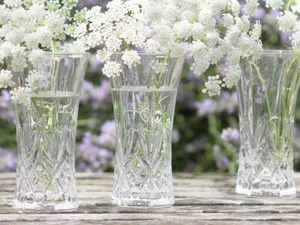 3 BLUMEN VINTAGE FLASCHE GLAS KNOSPE VASE HALTER HOCHZEIT PARTY DEKO ZUHAUSE WEIHNACHTEN - Bild 1 von 7