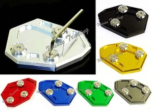 CNC Kickstand Foot Side Stand Plate Pad For 2009-2014 BMW S1000RR HP4 K42 K46 - Picture 1 of 47