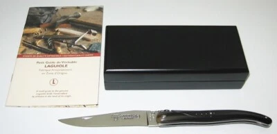 LAGUIOLE en Aubrac Taschenmesser Horngriff aus ca. 2010 Neuzustand - Bild 1 von 4