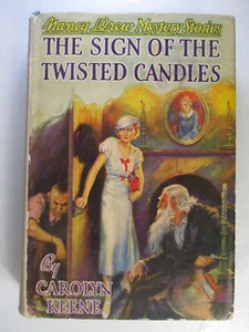 Nancy Drew #9, The Sign of the Twisted Candles, DJ, 1942/43 Edition - Picture 1 of 12