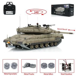 1:16 Heng Long IR RC Militär Kampfpanzer IDF Merkava MK IV 3958 Barrel Recoil - Bild 1 von 12
