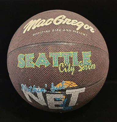 Baloncesto MacGregor Seattle City Series Nothin’ But Net de colección de los años 90  Foto 1 de 2