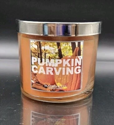 Bath & Body Works Pumpking Carving Slatkin Scented Candle 4 oz  - Image 1 of 4