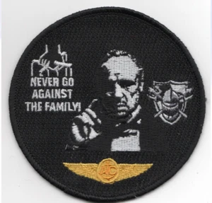 3.5" NAVY HSC-22/DET-1 NEVER GO AGAINST THE  FAMILY GODFATHER AC AIRCREW PATCH - Picture 1 of 1