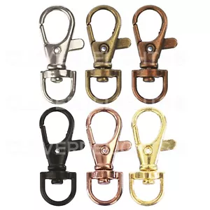 1,5" drehbare Karabinerverschlüsse - Silber Rosegold Bronze Kupfer Schwarz - 37 mm - Bild 1 von 7