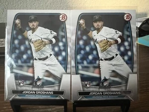 (2) 2023 Bowman Jordan Groshans Rookie RC LOT #68 Miami Marlins ⚾ - Picture 1 of 2