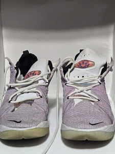 Nike Lebron XVIII 18 Size Us 13 Mens Graffiti Purple Pink Black CQ9283-900 - Picture 1 of 8