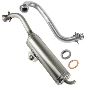 Caltric Exhaust Muffler Kit For Yamaha Grizzly 700 YFM700P 4x4 FI EPS 2016-2021 - Picture 1 of 7