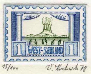 Walter KOSCHWITZ WEST-SAULAND & OST-SAULAND 1978 - 2 Handsignierte Radierungen - Picture 1 of 1