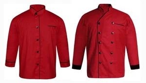 chef jacket pack of 2 MIRISHQ Chef coat, - Picture 1 of 52
