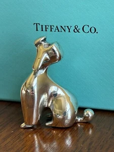Tiffany & Co Sterling Silver Makers Poodle Dog Mammal Figurine Sculpture 87.2 Gr - Picture 1 of 24