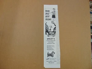 1949 SPRATT'S PET FOOD YOUR PETS BEST FRIEND vintage art print ad - Picture 1 of 1