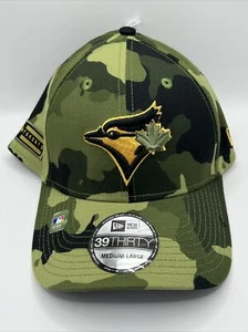 NWT New Era 39Thirty Toronto Blue jays Forces Day Camo Hat Medium/Large - Picture 1 of 6