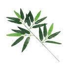  12 Pcs Künstliche Bambusblätter Dekorative Gefälschte Grüne Pflanzen