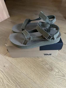 Teva Universal Midform Chunky Sandals - Khaki Green, Size 7 - Picture 1 of 5