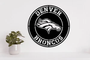 Denver Broncos badge laser cut vector files dxf, svg, eps. ai, pdf, png - Picture 1 of 2