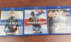 Captain America 3 Movie Collection Blu - Ray Discs Marvel Studios - Picture 1 of 8