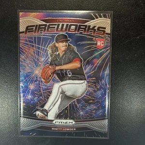 Panini Prizm Rhett Lowder Fireworks #12 2025 radiocontrol Cincinnati Reds radiocontrol novato - Imagen 1 de 2