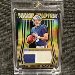 2019 Obsidian Rookie Eruption Relics Electric Etch Yellow /10 Daniel Jones RC - Picture 1 of 3