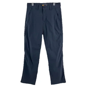 Eddie Bauer Travex Pants Mens 33x32 Gray Nylon Cargo Hiking Stretch Tech Chino - Picture 1 of 9