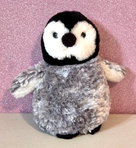 Aurora Grey White Black PENGUIN Stuffed Animal Plush 7" - Picture 1 of 5