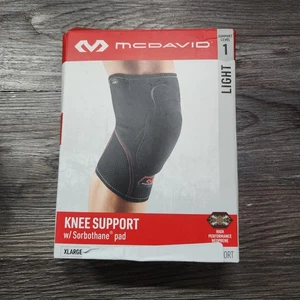 McDavid Knee Support XL Sorbothane Pad High Performance Neoprene Black - Picture 1 of 4