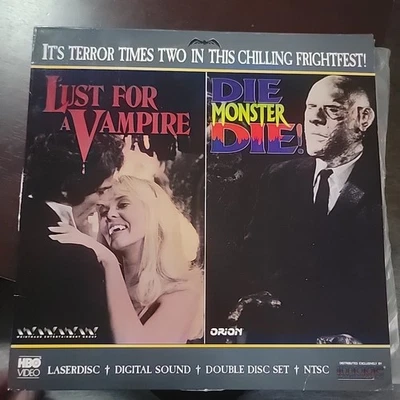 LUST FOR A VAMPIRE/DIE MONSTER DIE LASERDISC HORROR DOUBLE FEATURE - Image 1 of 4