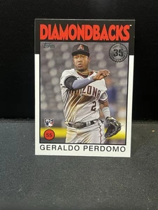 2021 Topps #86B-43 Geraldo Perdomo 1986 Design Rookie RC Arizona Diamondbacks - Photo 1/2