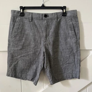 Banana Republic Chambray Shorts Cotton 9” Inseam Shorts Men’s Size 31 Eclipse - Picture 1 of 13