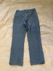 Wrangler Boys Jeans Size 18 Regular Blue Denim Straight Leg - Picture 1 of 8
