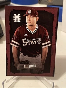 2019 Mississippi State Baseballkarte Kale Breaux - Bild 1 von 2