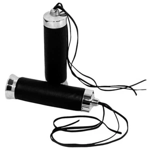 Emgo Buffalo Fringe Grips 150mm For 1" Handlebars Chrome - Picture 1 of 1