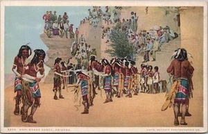 c1910s Arizona Indianer Postkarte "HOPI SNAKE DANCE" FRED HARVEY 5898 - Bild 1 von 2