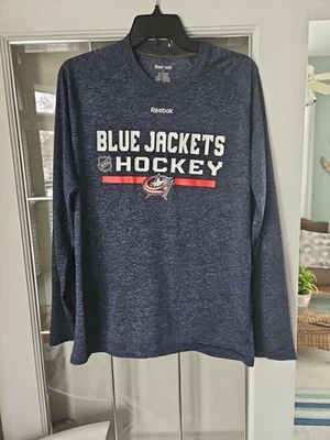 Columbus Chaquetas Azul Reebok Camisa Manga Larga Para Hombre Talla Grande Usada en Excelente Condición Foto 1 de 4