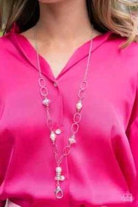 Paparazzi Jewelry Accessories - Creative Couture - White Necklace - NEW!! - Picture 1 of 5