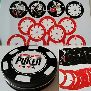 CARTE DA GIOCO POKER AS-IS WORLD SERIES CARD IN ROUND TIN GAME NUOVE COSÌ COME SONO - Foto 1 di 5