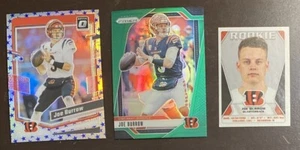 Donruss Optic #42 Joe Burrow Blue Stars 2023, verde Prizm 2024, pegatina Panini - Imagen 1 de 1