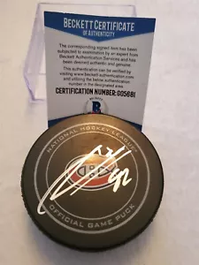 JONATHAN DROUIN signed CANADIENS official game puck BECKETT COA - Picture 1 of 2