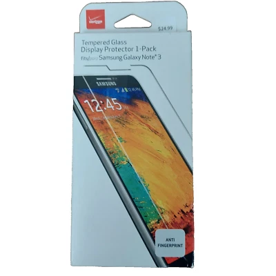 Samsung Galaxy Note 3 Screen Protector Tempered Glass 1 Pack Display Protector - Image 1 of 2