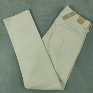 Pantalone J Crew 770 velluto a coste uomo 30x32 Stone 5 tasche vestibilità dritta elasticizzato NUOVO $98 - Foto 1 di 14