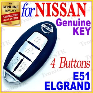 NISSAN ELGRAND SMART KEY / INTELLIGENT KEY / 4 BUTTONS - E51 SERIES - Bild 1 von 5
